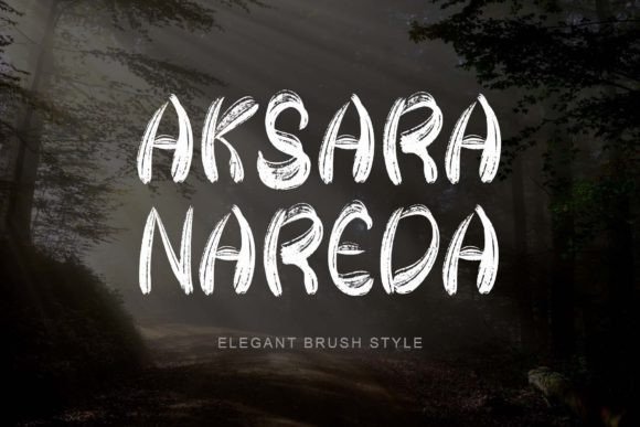 Aksara Narada: Elegant Brush Font for Display Projects