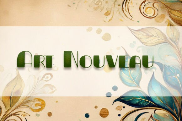 Art Nouveau Fonts for Display Design