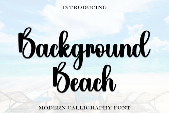 Background Beach: Fonts for Script Amp Projects