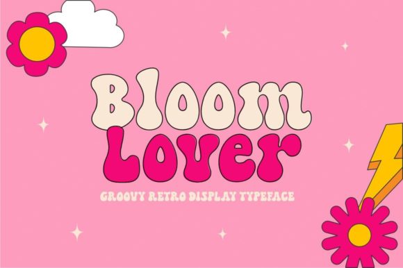 Bloom Lover: A Bold Display Font for Retro Design