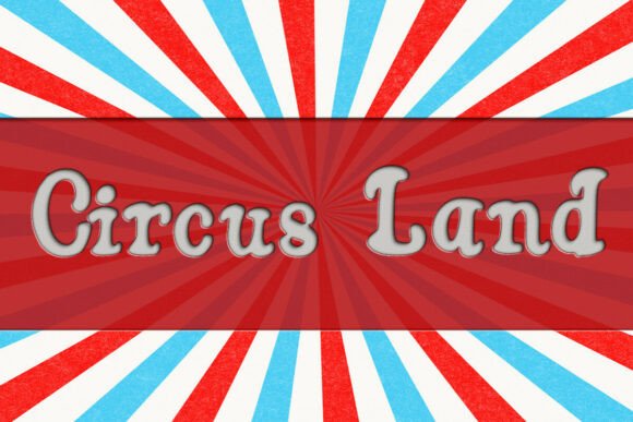 Circus Land: A Whimsical Embroidery Design