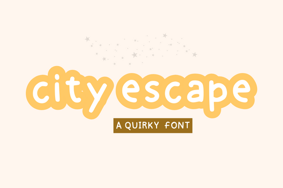 City Escape: Fonts for Creative Freebies