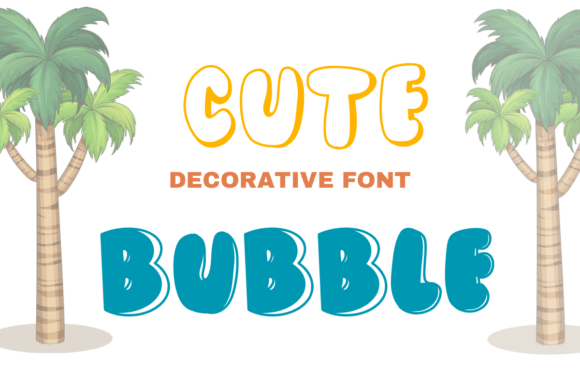 Cute Bubble: Soft Display Fonts for Playful Brands