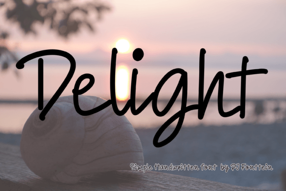 Delight Fonts for Display Designs