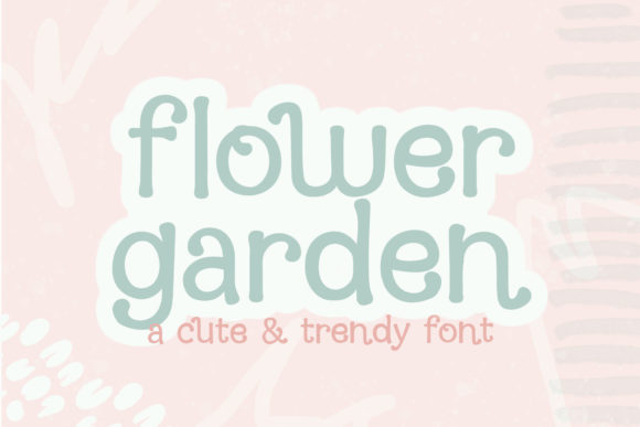 Flower Garden: A Cute Boho Display Font