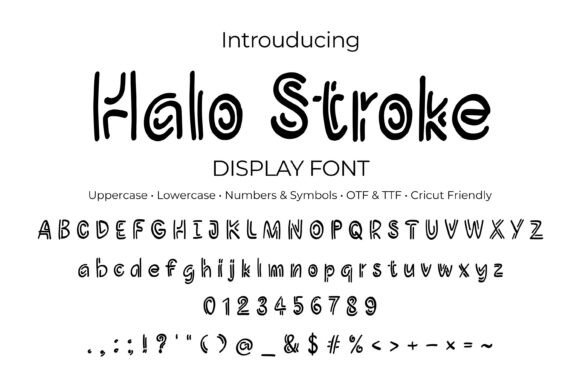 Halo Stroke: Playful Display Fonts for Local Branding