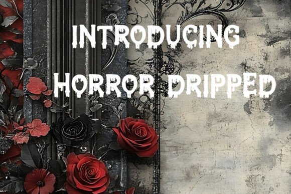 Horror Dripped: Bold Display Fonts for Spooky Brands