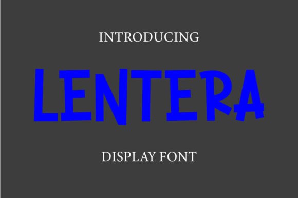 Lentera: A Bold Display Font for Creative Branding