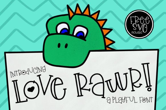 Love Rawr: A Playful Font for Embroidery
