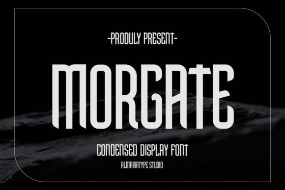 Morgate: A Modern Display Font for Creative Publishing