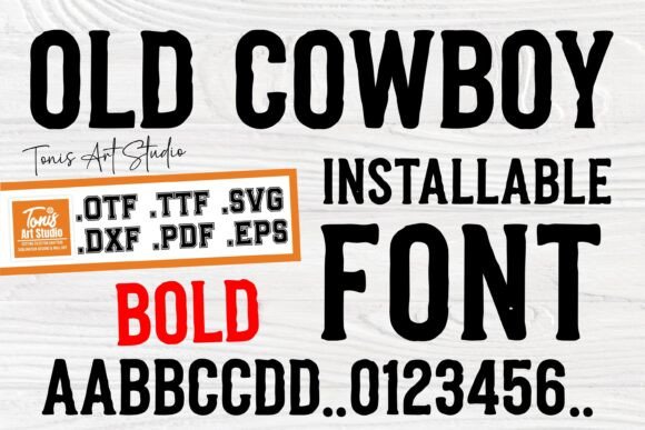 Old Cowboy Bold: A Western Font for Real Embroidery Projects