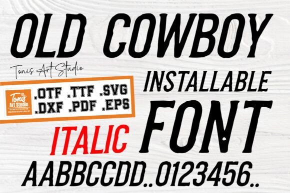 Old Cowboy Italic: Fonts with Display Flair