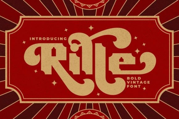 Rille: A Display Font for Creative Branding