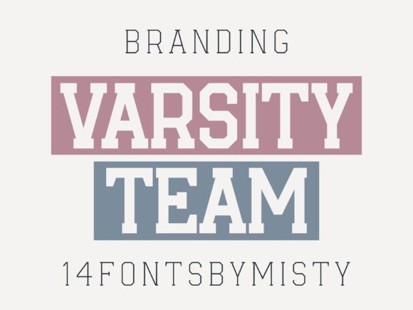 Varsity Team: A Bold Display Font for Local Branding