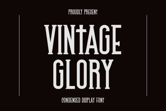 Vintage Glory: A Bold Display Font for Local Branding