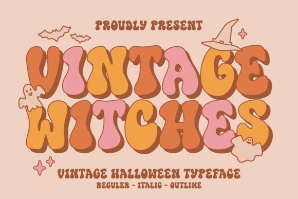 Vintage Witches: Fonts for Display Magic