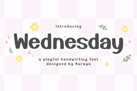 Wednesday: A Playful Handwriting Font for Freebies