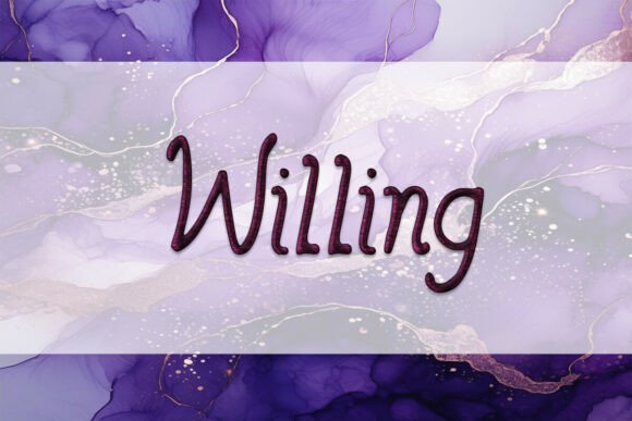 Willing: A Script Font for Real Embroidery Projects