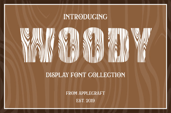 Woody: A Bold Embroidery Font for Real Projects